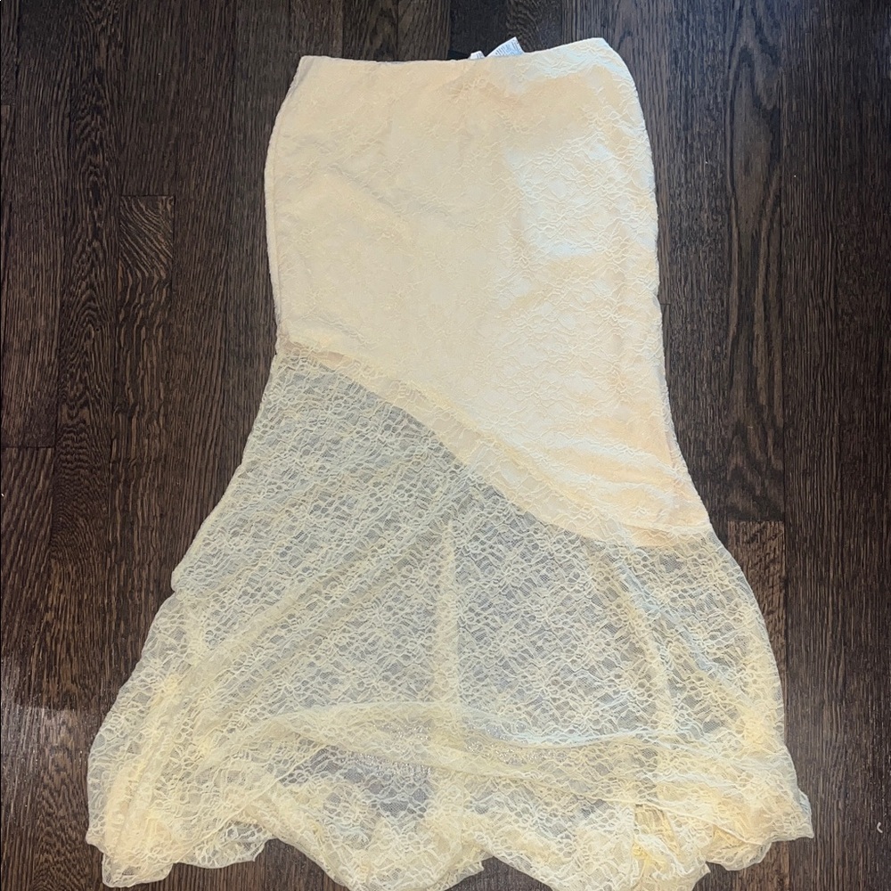 SHEIN yellow tank top and maxi skirt